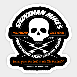 Stuntman Mike's Professional Stunt Driving School Sticker